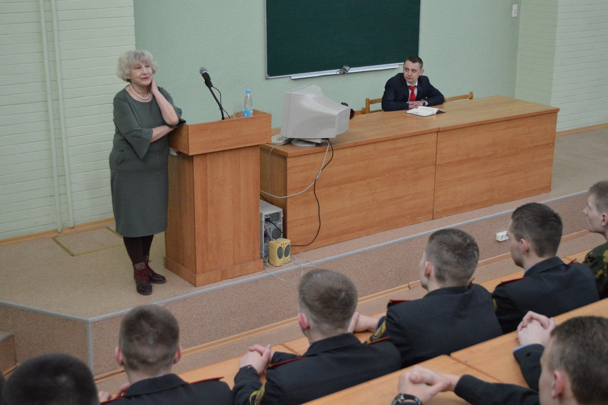 The People’s Artist of Belarus had told to cadets about her Motherland